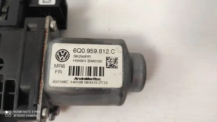 Skoda Fabia Mk2 (5J) (2007 - 2014) 6Q0959812C Стеклоподъемник задней двери — фото 4