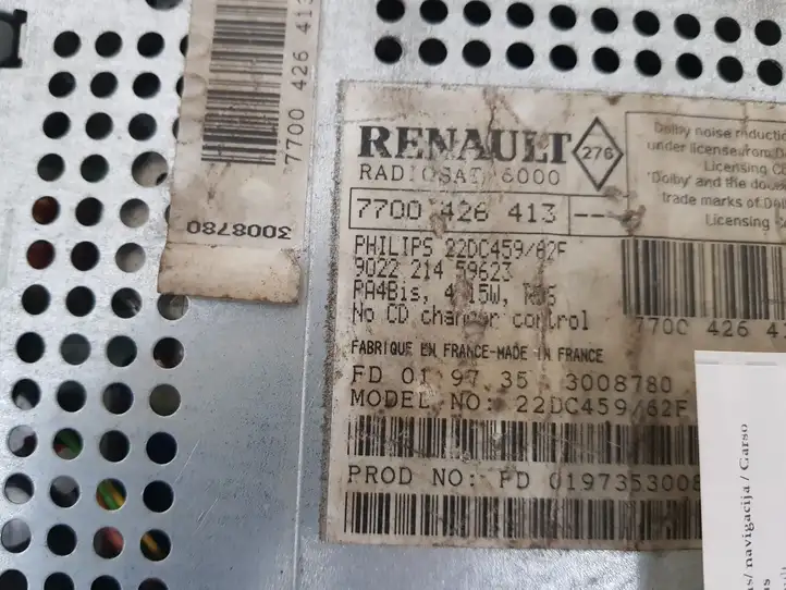 Renault Scenic I (1996 - 2003) 7700426413 Магнитола / мультимедийная система — фото 3