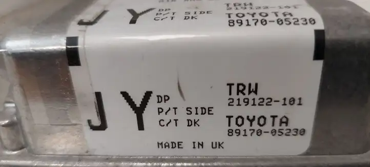 Toyota Avensis T270 (2009 - 2012) 8917005230 Блок управления SRS — фото 4