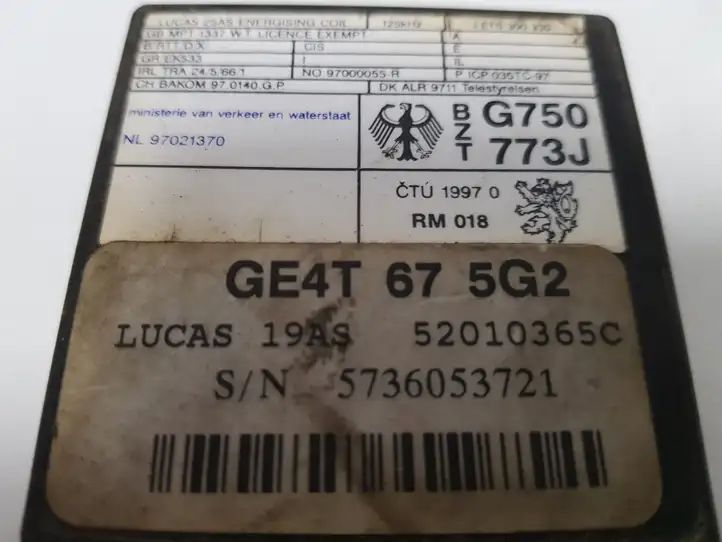 Mazda 626 (1999 - 2002) GE4T675G2 Блок иммобилайзера — фото 4