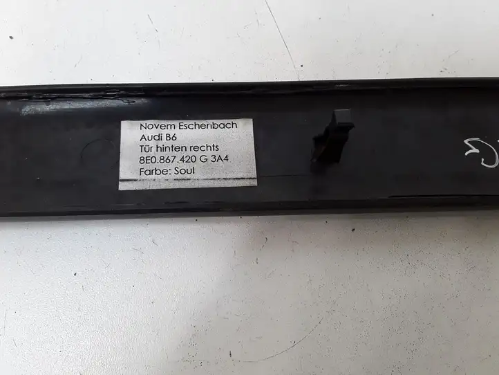 Audi A4 S4 B6 8E 8H (2000 - 2006) 8E0867420G Обшивка задней двери — фото 5