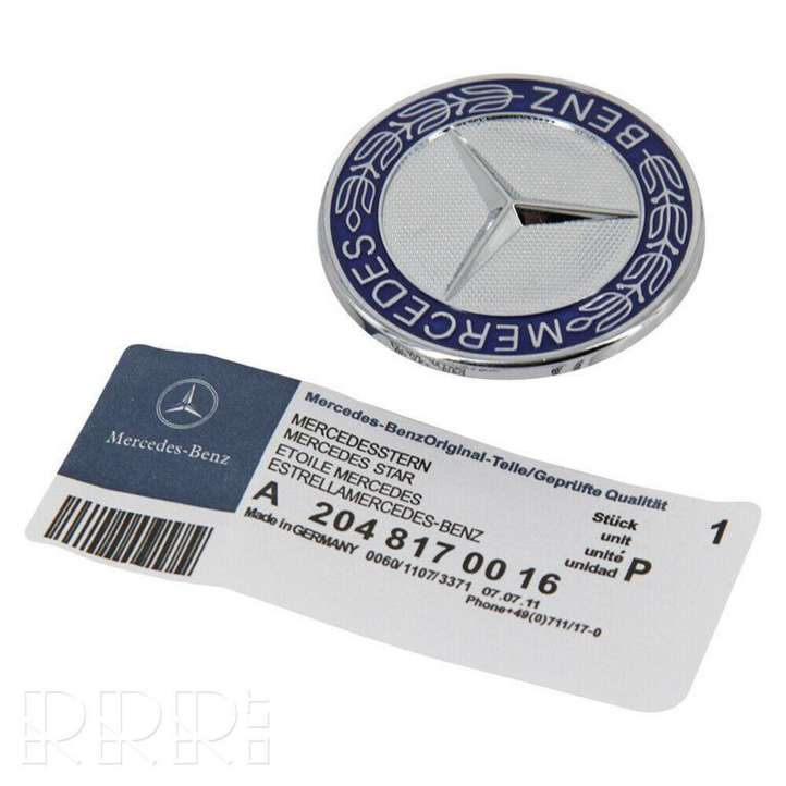 A2048170016 Mercedes-Benz SL R230 Gamintojo ženkliukas