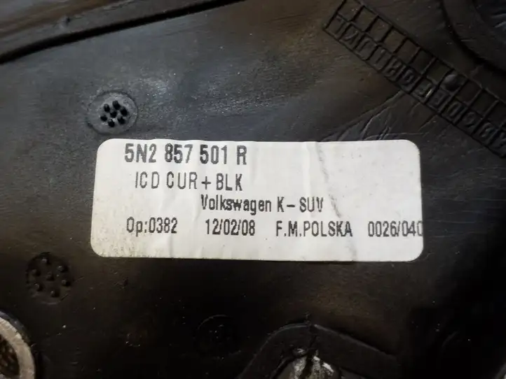 Volkswagen Tiguan (2007 - 2011) 5N2857501R Боковое зеркало с электроприводом — фото 2