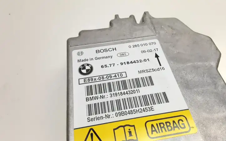 BMW 1 E82 E88 (2007 - 2014) 9184432 Блок управления SRS — фото 3
