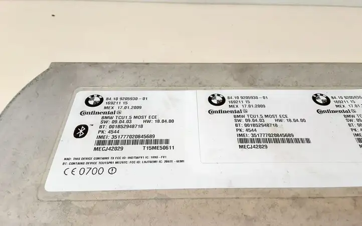 BMW 3 E90 E91 (2005 - 2012) 9205930 Bluetooth модуль — фото 3