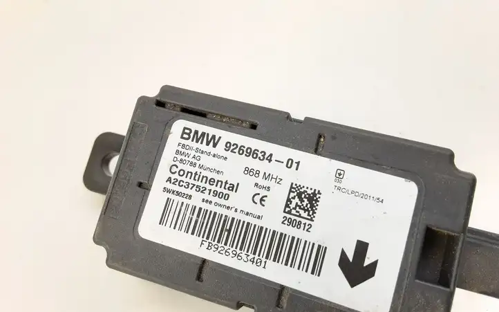 BMW 3 F30 F35 F31 (2012 - 2018) 9269634 Блок управления сигнализацией — фото 3