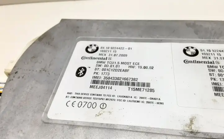BMW 3 E90 E91 (2005 - 2012) 9224422 Bluetooth модуль — фото 3