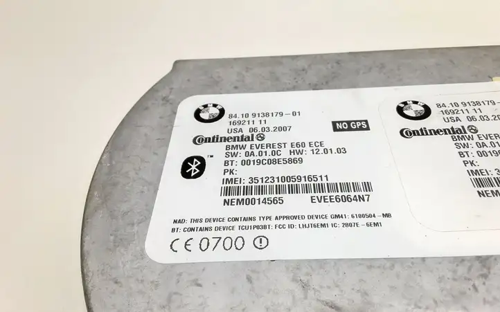 BMW X5 E70 (2006 - 2013) 9138179 Bluetooth модуль — фото 4