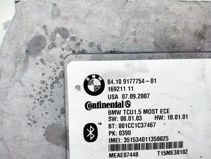 BMW 3 E92 E93 (2005 - 2014) 9177754 Bluetooth модуль — фото 2