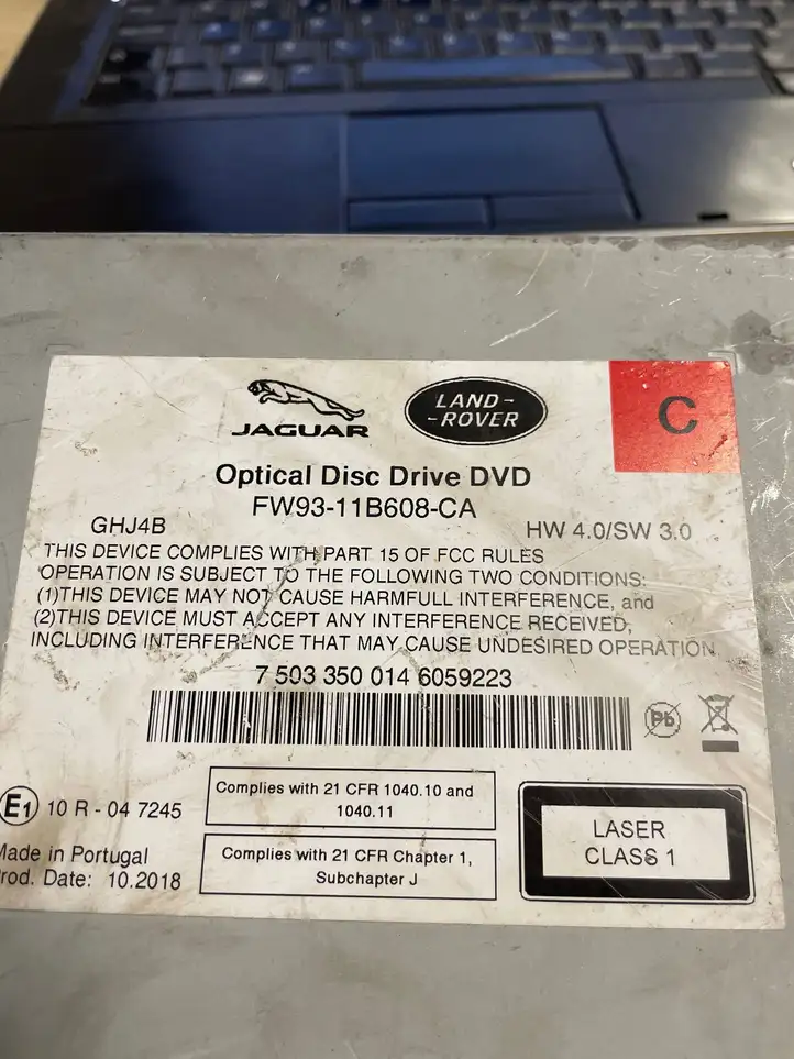 Land Rover Range Rover Sport L494 (2013 - 2017) FW9311B608CA Навигационный привод CD/DVD — фото 5