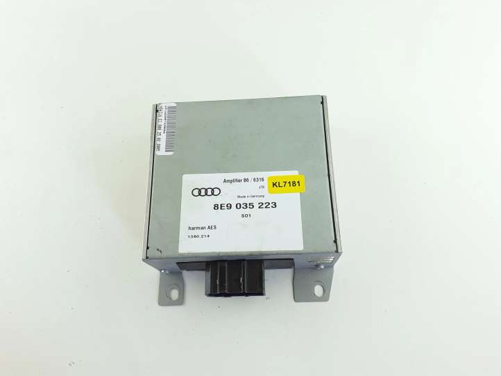 8E9035223 Audi A4 S4 B6 8E 8H Garso stiprintuvas