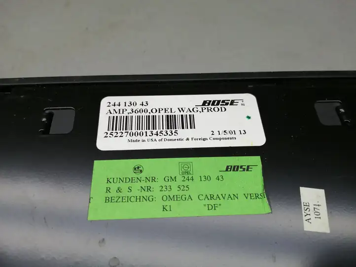 Opel Omega B2 (1999 - 2004) 24413043 Усилитель звука — фото 2