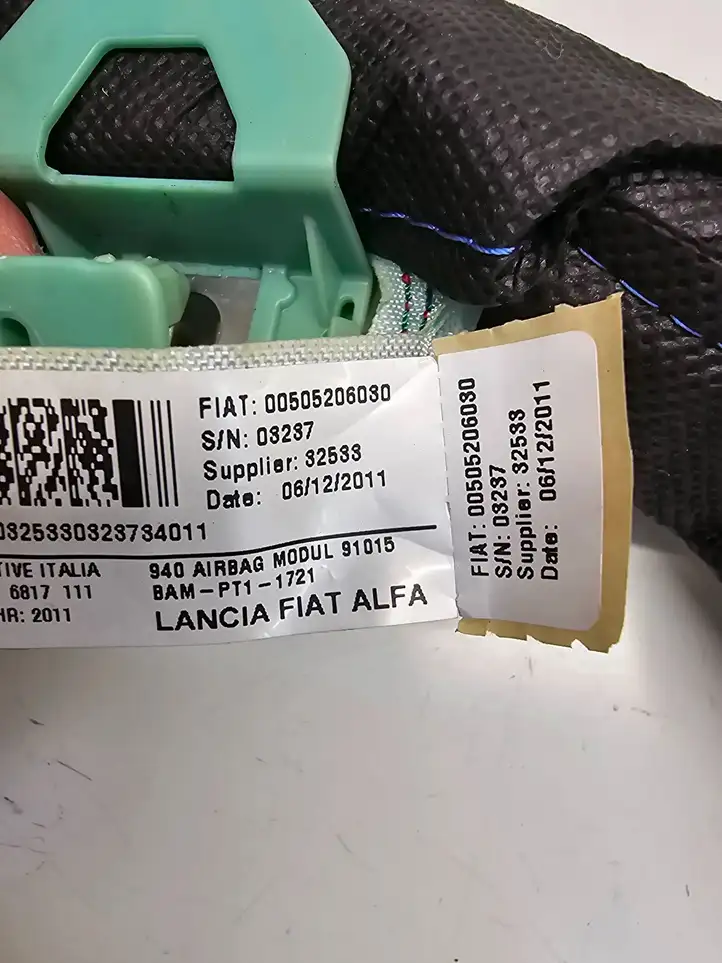 Alfa Romeo Giulietta (2010 - ) 00505206030 Боковая подушка безопасности шторка — фото 4