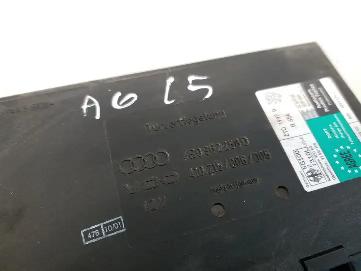 Audi A6 S6 C5 4B (2001 - 2004) 4B0962258D Модуль комфорта — фото 3