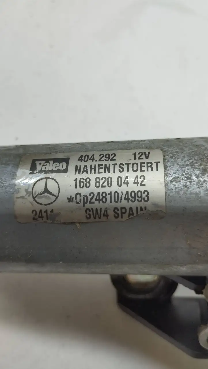 Mercedes-Benz A W169 (2004 - 2012) A1688200442 Двигатель стеклоочистителя заднего стекла — фото 2