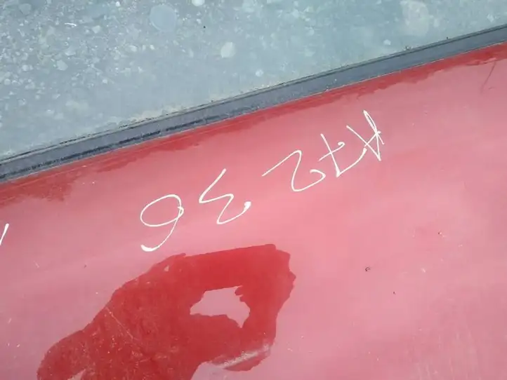Subaru Legacy (2003 - 2009) raudonos Дверь — фото 3