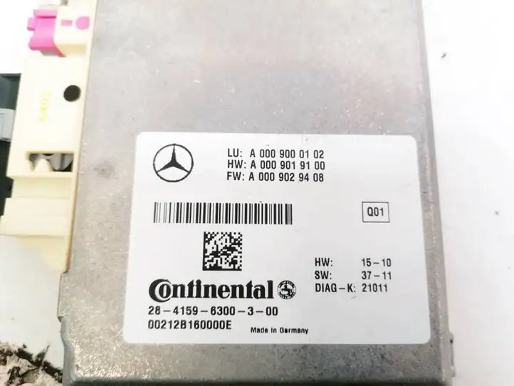 Mercedes-Benz E W212 (2009 - 2016) A0009000102 Прочие блоки управления — фото 3