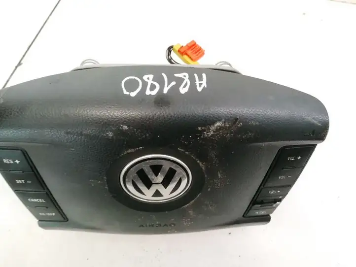 Volkswagen Touareg I (2002 - 2010) 7L6880201DA Подушка безопасности руля — фото 2