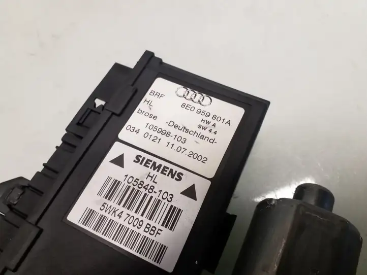 Audi A4 S4 B6 8E 8H (2000 - 2006) 8E0959801A Стеклоподъемник задней двери — фото 3