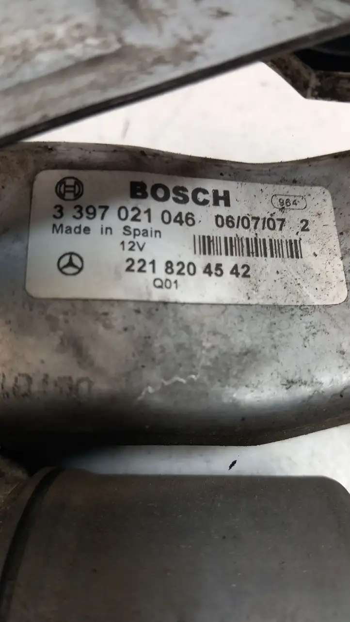 Mercedes-Benz S W221 (2005 - 2013) A2218204542 Двигатель стеклоочистителей — фото 5