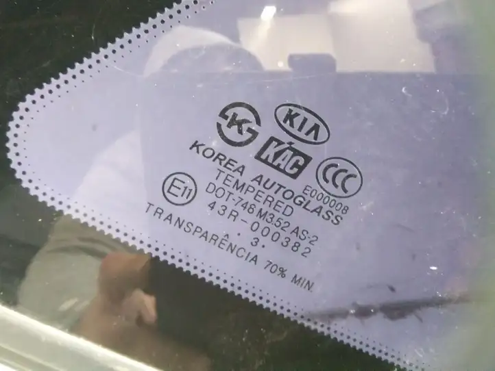 Kia Sorento (2002 - 2006) 43R000382 Заднее боковое стекло — фото 3