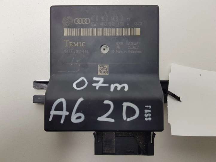 4F0907468D Audi A8 S8 D3 4E Gateway valdymo modulis