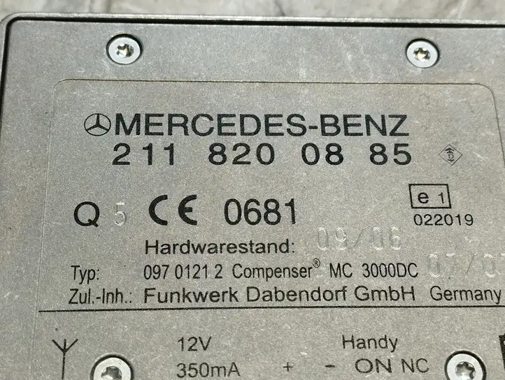 Mercedes-Benz S W221 (2005 - 2013) 2118200885 Антенна Bluetooth — фото 2