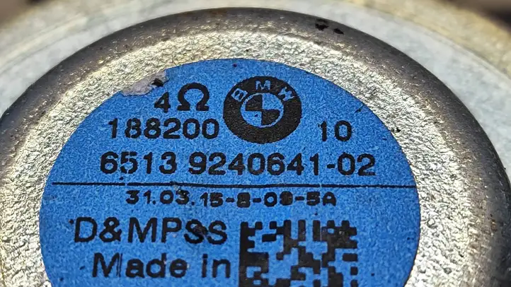 BMW 7 F01 F02 F03 F04 (2008 - 2016)  9240641 Громкоговоритель в панели