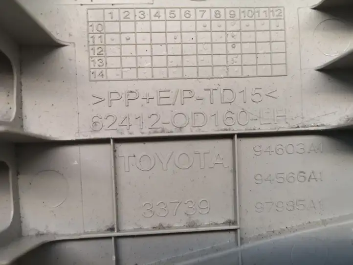 Toyota Yaris (2014 - 2019) 624120D180 Верхняя обшивка стойки B — фото 4