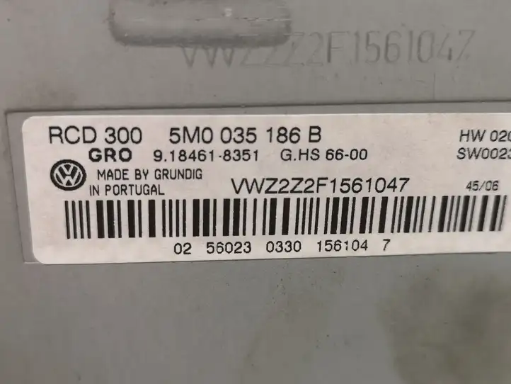 Skoda Roomster (5J) (2006 - 2010) 5M0035186B Магнитола / мультимедийная система — фото 4