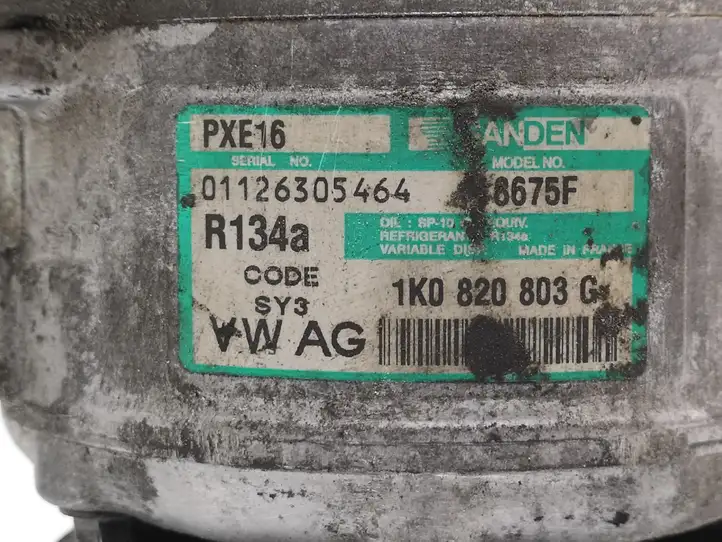 Volkswagen Golf V (2003 - 2009) 1K0820803G Компрессор (насос) кондиционера воздуха — фото 2