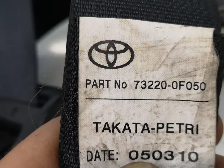 Toyota Verso (2012 - 2015) 732200F050 Передний ремень безопасности — фото 2