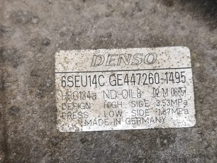 Toyota Verso (2012 - 2015) GE4472601495 Компрессор (насос) кондиционера воздуха — фото 3
