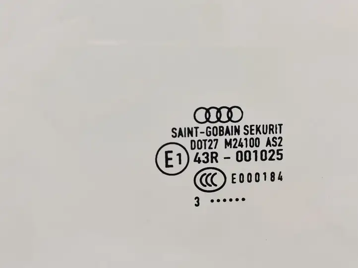 Audi A4 S4 B6 8E 8H (2000 - 2006) Стекло передней двери — фото 2