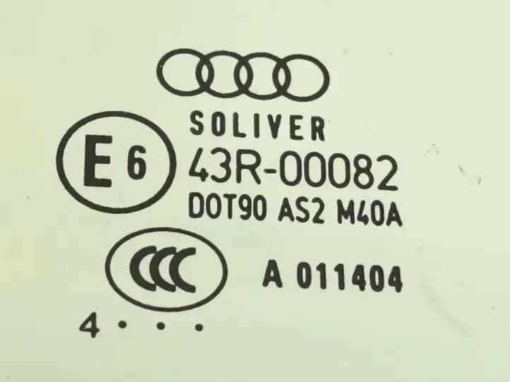 Audi A4 S4 B6 8E 8H (2000 - 2006) 8H0845299 Заднее боковое стекло — фото 4