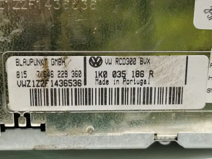 Volkswagen Golf V (2003 - 2009) 1K0035186R Магнитола / мультимедийная система — фото 7