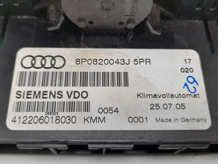 Audi A3/S3 8P (2004 - 2008) 8P0820043J Блок управления климат-контролем — фото 6