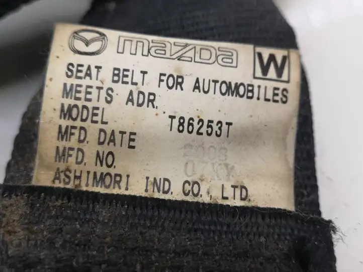 Mazda 6 (2009 - 2012) T86253T Центральный ремень безопасности — фото 7