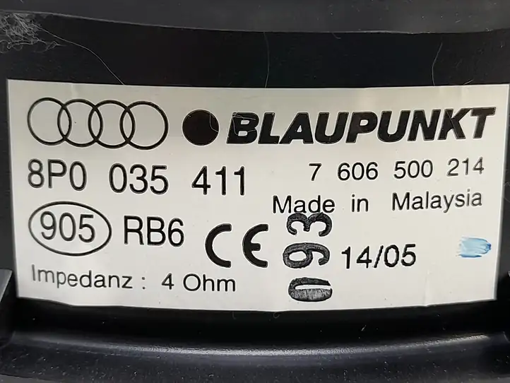 Audi A3/S3 8P (2004 - 2008) 8P0035411 Динамики задних дверей — фото 3