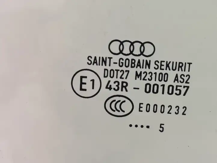 Audi A3/S3 8P (2004 - 2008) Стекло задней двери — фото 2
