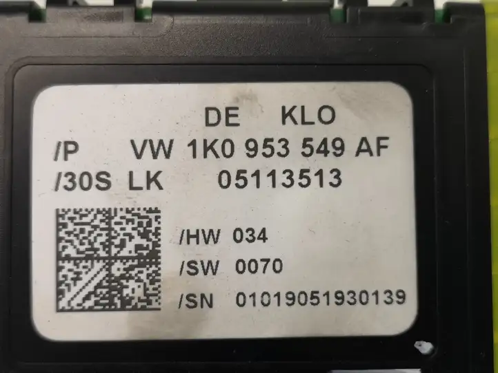 Audi A3/S3 8P (2004 - 2008) 1K0953549AF Датчик угла поворота руля — фото 2