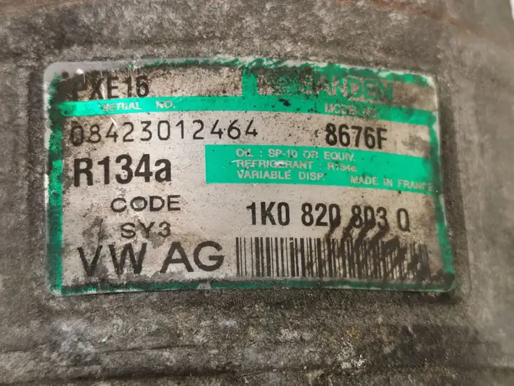 Volkswagen Touran I (2003 - 2010) 1K0820803Q Компрессор (насос) кондиционера воздуха — фото 5