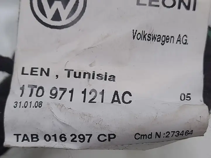 Volkswagen Touran I (2003 - 2010) 1T0971121AC Проводка передней двери — фото 4