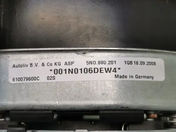 Volkswagen Touran I (2003 - 2010) 5N0880201 Подушка безопасности руля — фото 8