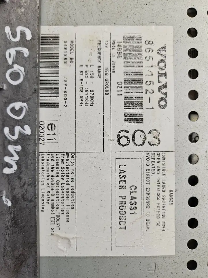Volvo S60 (2000 - 2004) HU-603 Магнитола / мультимедийная система — фото 2