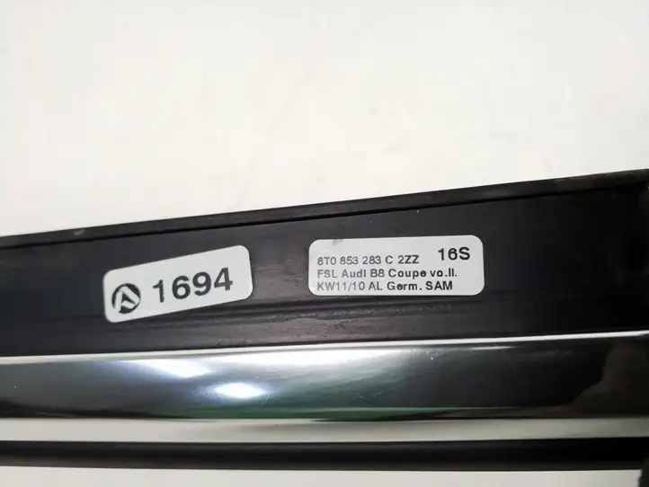 Audi A5 8T 8F (2007 - 2011) 8T0853283C Накладка стекла передней двери — фото 3