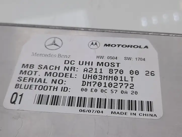 Mercedes-Benz E W211 (2002 - 2009) A2118700026 Bluetooth модуль — фото 3
