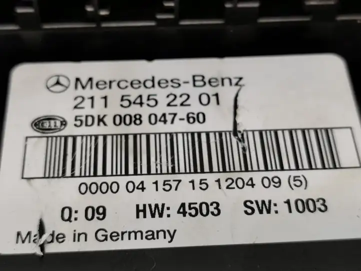 Mercedes-Benz E W211 (2002 - 2009) 2115452201 Блок предохранителей — фото 6