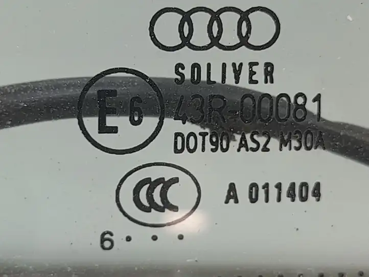 Audi A6 S6 C6 4F (2004 - 2008) Заднее боковое стекло — фото 3