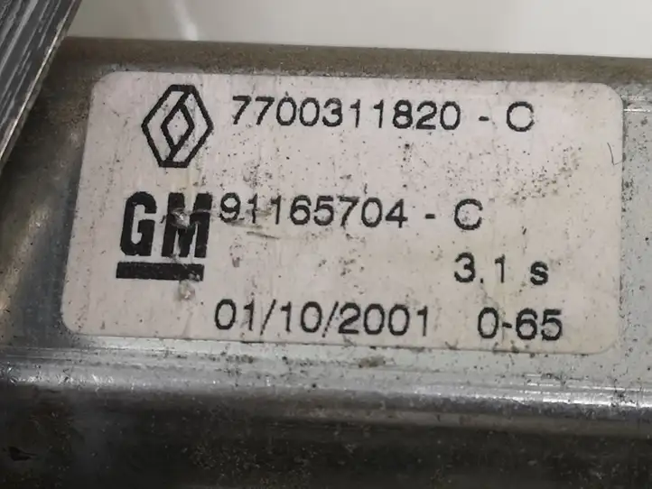 Renault Trafic II (X83) (2002 - 2014) 7700311820C Электростеклоподъемник передний (комплект) — фото 2